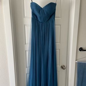 Jenny Yoo Blue Annabelle Convertible Tulle Bridesmaid Dress Size 4